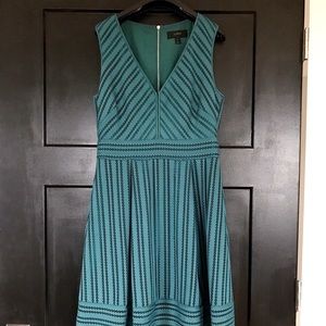 J. Crew Teal Eyelet Dress